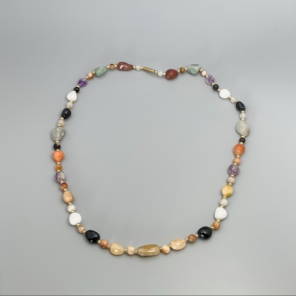 Mixed Natural Crystals & Stones Necklace - Picture 2 of 10